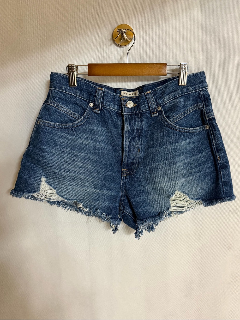 Free People We The Free Now Or Never Denim Shorts 27